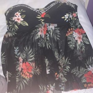 Target sheer tankini top